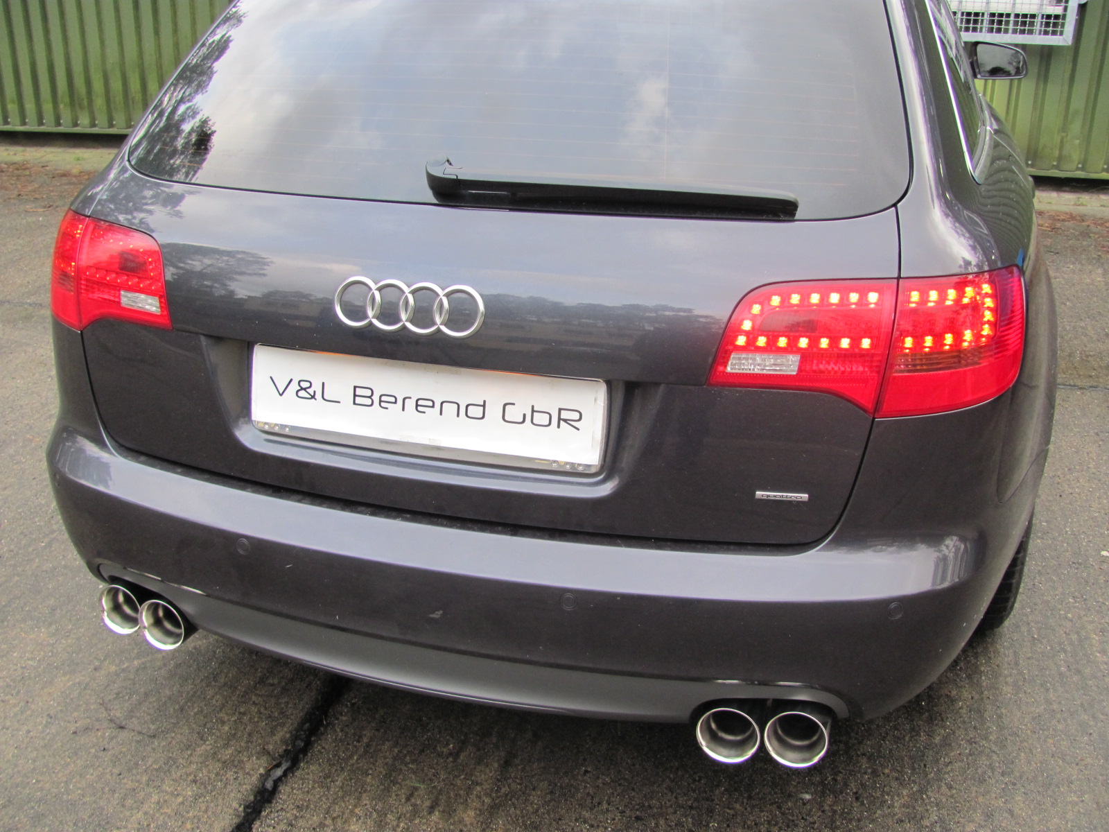 AUDI A6 4F2 Avant C6 3.0 TDI quattro Duplex Exhaust end pipe ...